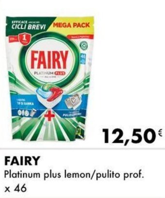Iper Tosano FAIRY Platinum plus lemon/pulito prof. x 46 offerta