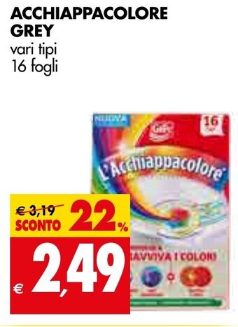 Tigros ACCHIAPPACOLORE GREY vari tipi 16 fogli offerta