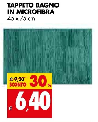 TAPPETO BAGNO IN MICROFIBRA 45 x 75 cm