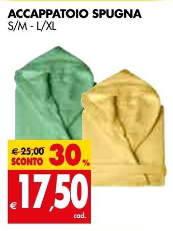 Tigros ACCAPPATOIO SPUGNA S/M - L/XL offerta