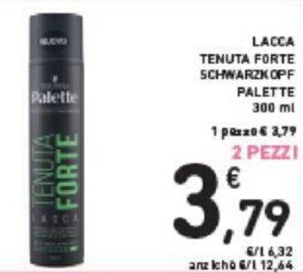 Conad LACCA TENUTA FORTE SCHWARZKOPF PALETTE 300 ml offerta