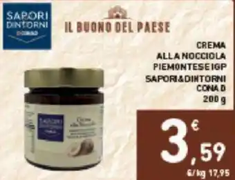 Conad CREMA ALLA NOCCIOLA PIEMONTESE IGP SAPORI&DINTORNI CONAD 200 g offerta