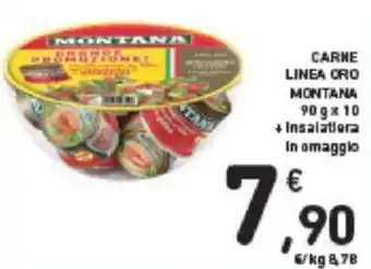 Conad CARNE LINEA CRO MONTANA 90 g x 10 offerta