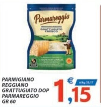 Vivo Supermercati PARMIGIANO REGGIANO GRATTUGIATO DOP PARMAREGGIO GR 60 offerta