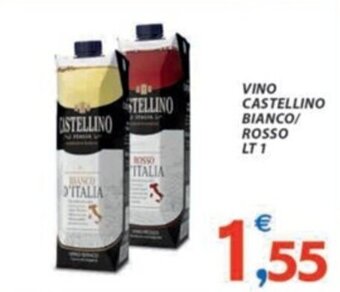 Vivo Supermercati VINO CASTELLINO BIANCO/ ROSSO LT 1 offerta