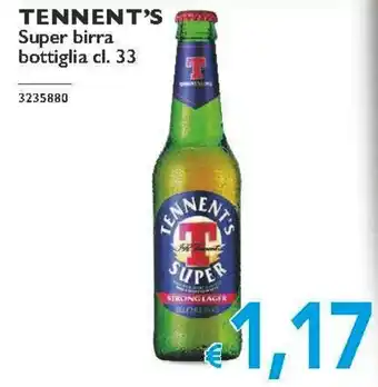 Stop&Shop TENNENT'S Super birra bottiglia cl. 33 offerta