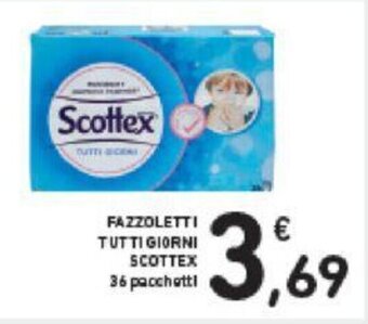 Conad FAZZOLETTI TUTTI GIORNI SCOTTEX 36 pacchetti offerta