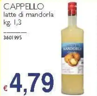Stop&Shop CAPPELLO latte di mandorla kg. 1,3 offerta
