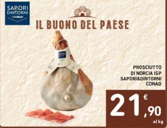 Conad PROSCIUTTO DI NORCIA IGP SAPORI&DINTORNI CONAD offerta