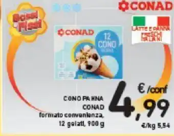 Conad PANNA CONAD formato convenienza, 12 gelati, 900 g offerta