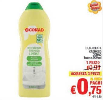 Conad DETERGENTE CREMOSO Conad 500 ml offerta