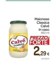 Carrefour Express Calvè maionese classica in vaso offerta