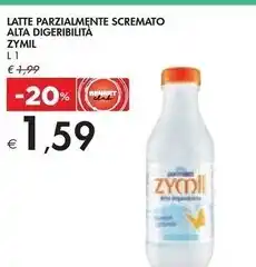 Bennet Zymil - latte parzialmente scremato alta digeribilità offerta
