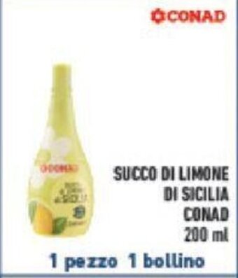 Conad SUCCO DI LIMONE CONAD 200 ml offerta