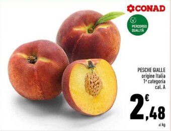 Conad PESCHE GIALLE offerta