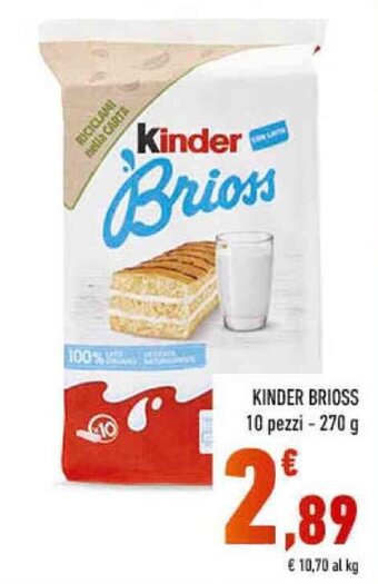 Conad KINDER BRIOSS 10 pezzi - 270 g offerta