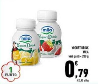 Conad YOGURT DRINK MILA vari gusti - 200 g offerta