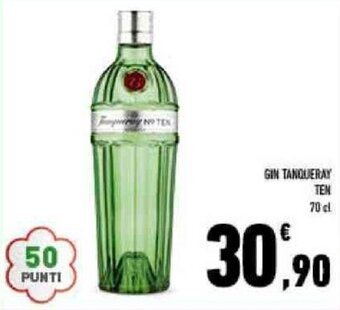 Conad GIN TANQUERAY TEN 70 cl offerta