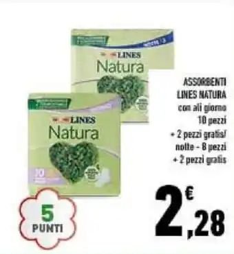 Conad ASSORBENTI LINES NATURA offerta