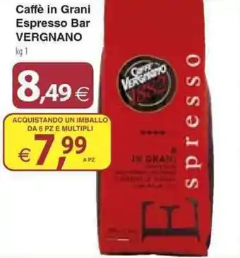 Docks Cash&Carry Caffè in Grani Espresso Bar VERGNANO 1 kg offerta