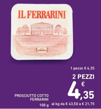 Conad PROSCIUTTO COTTO FERRARINI 100 g offerta