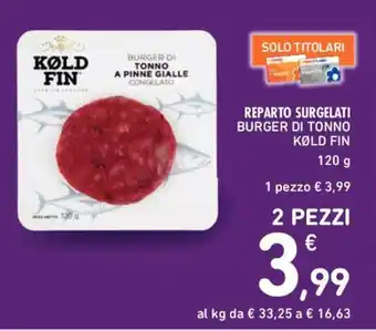 Conad BURGER DI TONNO KØLD FIN 120 g offerta