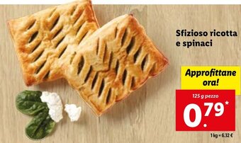 Lidl Sfizioso ricotta e spinaci 125 g pezzo offerta