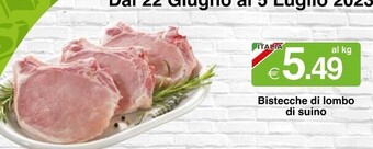 Bistecche di lombo di suino