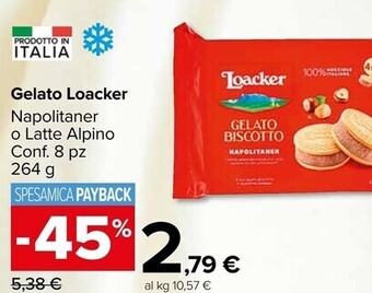 Carrefour Market Loacker gelato offerta