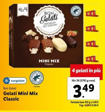 Lidl Bon Gelati Gelati Mini Mix Classic offerta