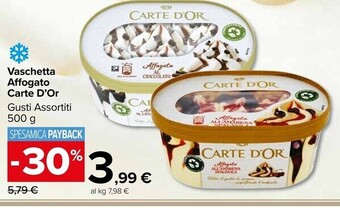 Carrefour Market Algida vaschetta affogato carte d' or offerta