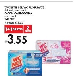 Bennet Wc net tavolette per wc profumate o con candeggina offerta