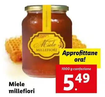 Lidl Miele millefiori 1000 g confezione offerta