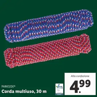 Lidl PARKSIDEⓇ Corda multiuso, 30 m offerta