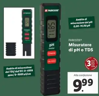 PARKSIDEⓇ Misuratore di pH o TDS