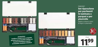 Lidl PARKSIDEⓇ Set riparazione per pavimenti in laminato e parquet o per piastrelle offerta