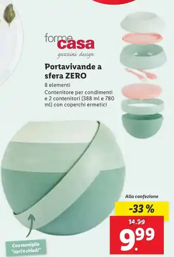 Lidl Portavivande a sfera ZERO offerta