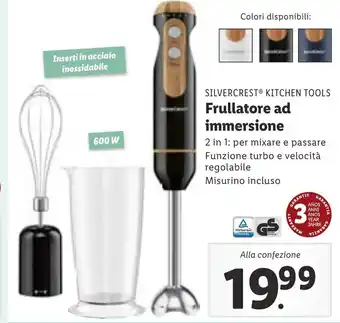 Lidl SILVERCREST KITCHEN TOOLS Frullatore ad immersione offerta
