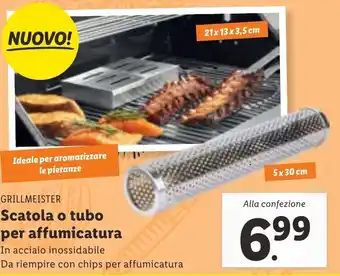 Lidl GRILLMEISTER Scatola o tubo per affumicatura offerta