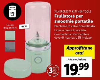 Lidl SILVERCREST® KITCHEN TOOLS Frullatore per smoothie portatile offerta