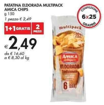 PATATINA ELDORADA MULTIPACK AMICA CHIPS g 150