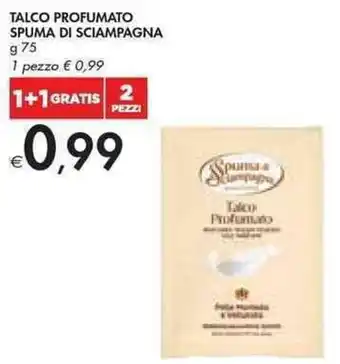 Bennet TALCO PROFUMATO SPUMA DI SCIAMPAGNA g 75 offerta