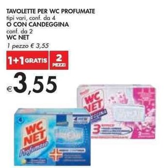 Bennet TAVOLETTE PER WC PROFUMATE tipi vari, conf. da 4 WC NET offerta