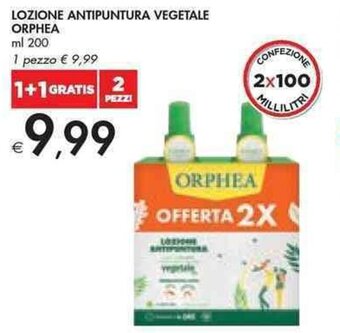 LOZIONE ANTIPUNTURA VEGETALE ORPHEA ml 200