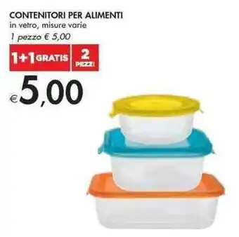 Bennet CONTENITORI PER ALIMENTI in vetro, misure varie offerta