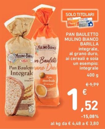 Conad PAN BAULETTO MULINO BIANCO Barilla 400 g offerta