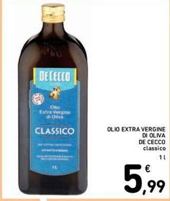 Conad OLIO EXTRA VERGINE DI OLIVA DE CECCO classico 1 l offerta
