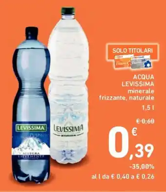 Conad ACQUA LEVISSIMA 1,5 l offerta