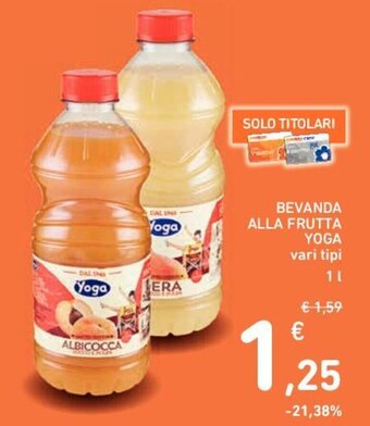 Conad BEVANDA ALLA FRUTTA YOGA vari tipi 1 L offerta