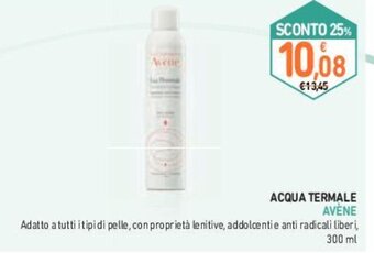 Conad ACQUA TERMALE AVENE 300 ml offerta